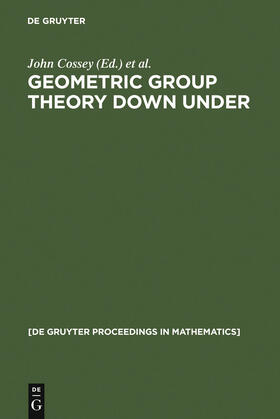 Cossey / Shapiro / Miller |  Geometric Group Theory Down Under | Buch |  Sack Fachmedien
