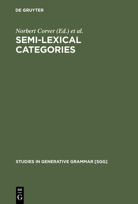 Riemsdijk / Corver |  Semi-lexical Categories | Buch |  Sack Fachmedien