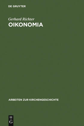 Richter | Oikonomia | Buch | 978-3-11-016728-3 | sack.de