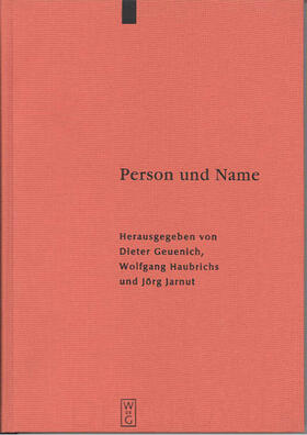 Geuenich / Jarnut / Haubrichs |  Person und Name | Buch |  Sack Fachmedien