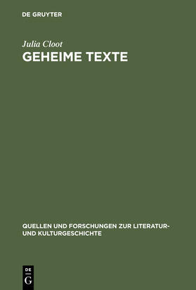 Cloot |  Geheime Texte | Buch |  Sack Fachmedien