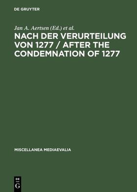 Aertsen / Speer / Emery |  Nach der Verurteilung von 1277 / After the Condemnation of 1277 | Buch |  Sack Fachmedien