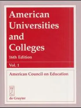  American Universities and Colleges | Buch |  Sack Fachmedien