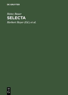 Bauer / Jacob / Heyer |  Selecta | Buch |  Sack Fachmedien