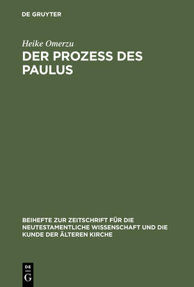 Omerzu |  Der Prozeß des Paulus | Buch |  Sack Fachmedien