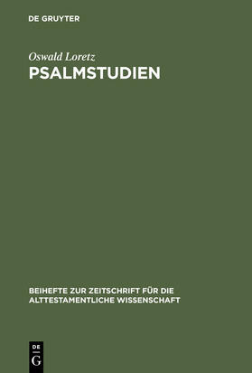 Loretz |  Psalmstudien | Buch |  Sack Fachmedien