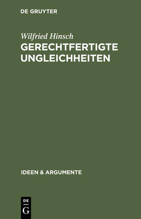 Hinsch |  Gerechtfertigte Ungleichheiten | Buch |  Sack Fachmedien