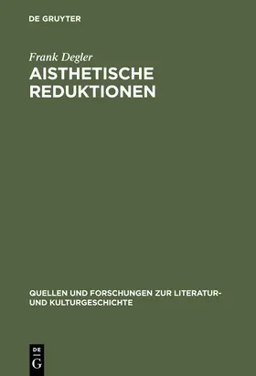 Degler |  Aisthetische Reduktionen | Buch |  Sack Fachmedien