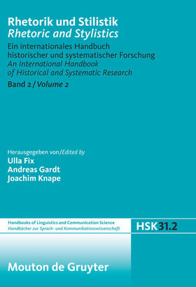 Fix / Knape / Gardt |  Rhetorik und Stilistik / Rhetoric and Stylistics | Buch |  Sack Fachmedien
