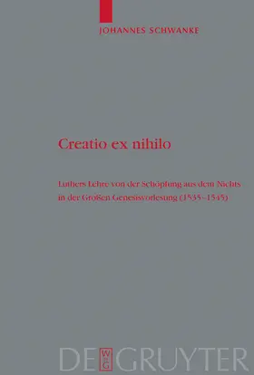 Schwanke |  Creatio ex nihilo | Buch |  Sack Fachmedien