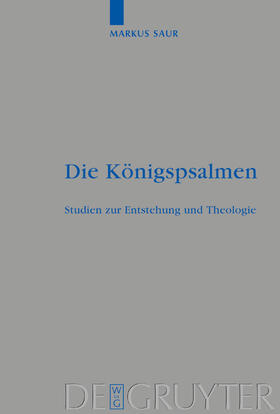 Saur |  Die Königspsalmen | Buch |  Sack Fachmedien