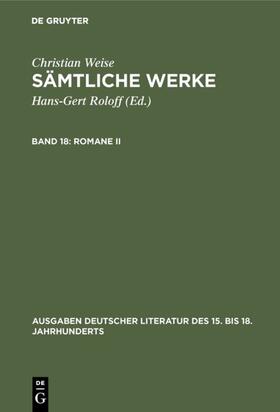 Weise / Susen / Roloff |  Romane II | Buch |  Sack Fachmedien