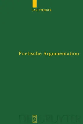 Stenger |  Poetische Argumentation | Buch |  Sack Fachmedien