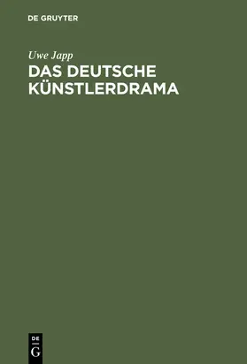 Japp |  Das deutsche Künstlerdrama | Buch |  Sack Fachmedien