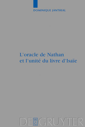 Janthial |  L'oracle de Nathan et l'unité du livre d'Isaïe | Buch |  Sack Fachmedien