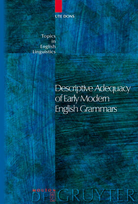 Dons |  Descriptive Adequacy of Early Modern English Grammars | Buch |  Sack Fachmedien