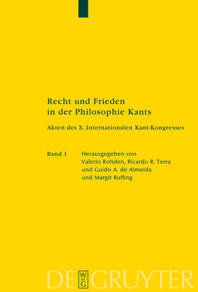 Terra / Rohden / Ruffing |  Recht und Frieden in der Philosophie Kants | Buch |  Sack Fachmedien