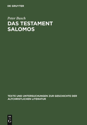 Busch |  Das Testament Salomos | Buch |  Sack Fachmedien