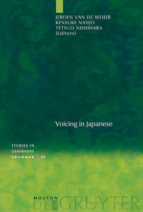 Weijer / Nishihara / Nanjo |  Voicing in Japanese | Buch |  Sack Fachmedien