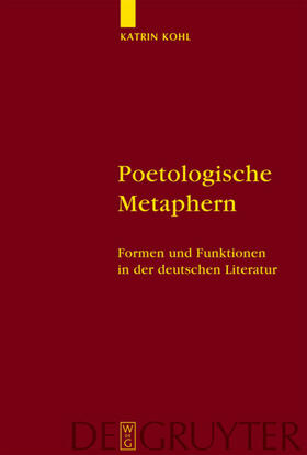 Kohl |  Poetologische Metaphern | Buch |  Sack Fachmedien