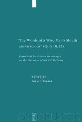 Perani |  "The Words of a Wise Man's Mouth are Gracious" (Qoh 10,12) | Buch |  Sack Fachmedien