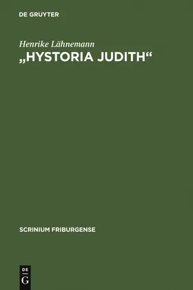 Lähnemann | "Hystoria Judith" | Buch | 978-3-11-019011-3 | sack.de