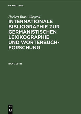 Wiegand |  I-R | Buch |  Sack Fachmedien