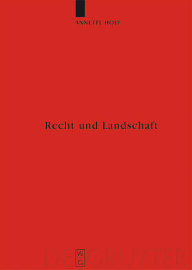 Hoff |  Recht und Landschaft | Buch |  Sack Fachmedien