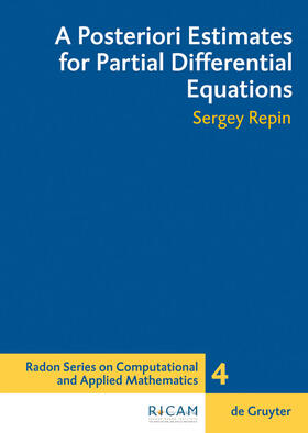 Repin |  A Posteriori Estimates for Partial Differential Equations | Buch |  Sack Fachmedien