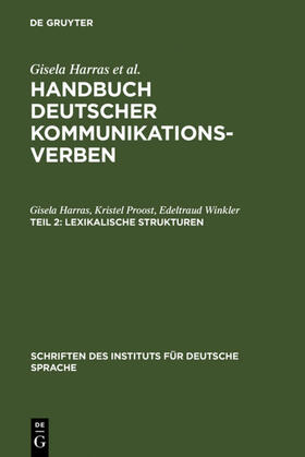 Harras / Winkler / Proost |  Lexikalische Strukturen | Buch |  Sack Fachmedien