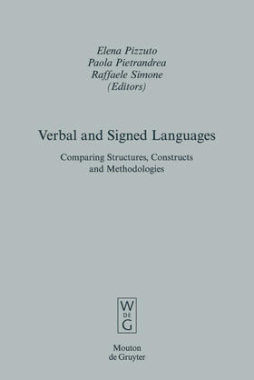 Pizzuto / Simone / Pietrandrea |  Verbal and Signed Languages | Buch |  Sack Fachmedien