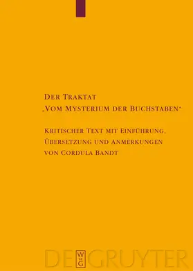 Bandt |  Der Traktat "Vom Mysterium der Buchstaben" | Buch |  Sack Fachmedien