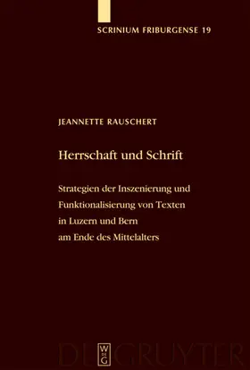 Rauschert |  Herrschaft und Schrift | eBook | Sack Fachmedien