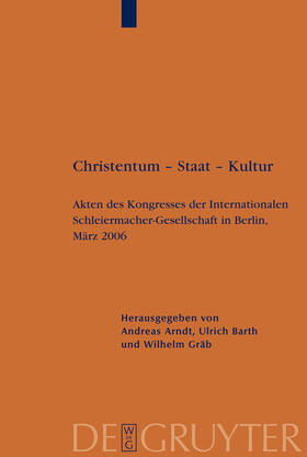 Arndt / Gräb / Barth |  Christentum ¿ Staat ¿ Kultur | Buch |  Sack Fachmedien