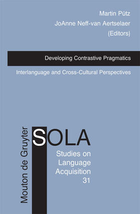 Neff-van Aertselaer / Pütz |  Developing Contrastive Pragmatics | Buch |  Sack Fachmedien