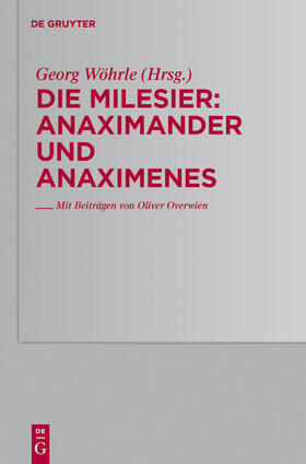  Anaximander und Anaximenes | Buch |  Sack Fachmedien