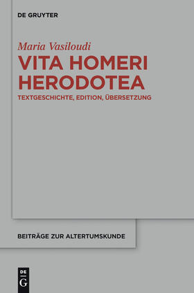 Vasiloudi |  Vita Homeri Herodotea | Buch |  Sack Fachmedien