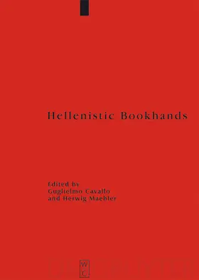 Maehler / Cavallo |  Hellenistic Bookhands | Buch |  Sack Fachmedien