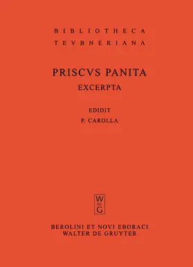 Priscus Panita / Carolla |  Excerpta et fragmenta | Buch |  Sack Fachmedien