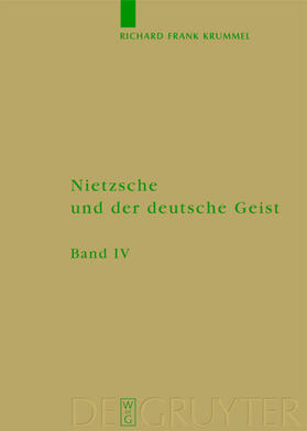 Krummel |  Ausbreitung und Wirkung des Nietzscheschen Werkes im deutschen Sprachraum bis zum Ende des Zweiten Weltkrieges | eBook | Sack Fachmedien