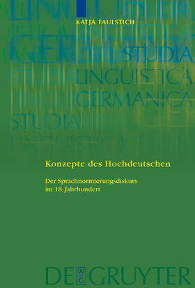 Faulstich |  Konzepte des Hochdeutschen | Buch |  Sack Fachmedien