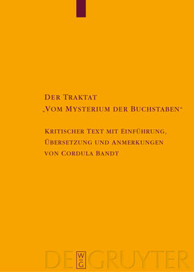 Bandt |  Der Traktat "Vom Mysterium der Buchstaben" | eBook | Sack Fachmedien