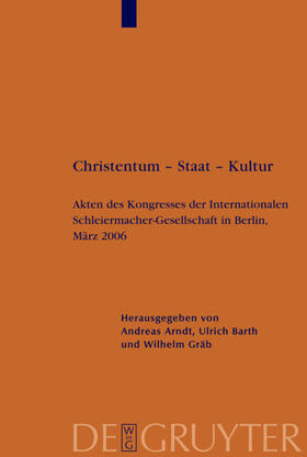 Arndt / Barth / Gr?b |  Christentum – Staat – Kultur | eBook | Sack Fachmedien