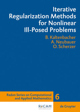 Kaltenbacher / Scherzer / Neubauer |  Iterative Regularization Methods for Nonlinear Ill-Posed Problems | Buch |  Sack Fachmedien