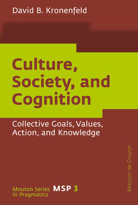 Kronenfeld |  Culture, Society, and Cognition | Buch |  Sack Fachmedien