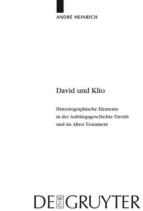 Heinrich |  David und Klio | Buch |  Sack Fachmedien