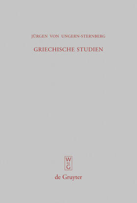 Ungern-Sternberg |  Griechische Studien | Buch |  Sack Fachmedien