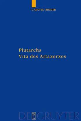 Binder |  Plutarchs Vita des Artaxerxes | eBook | Sack Fachmedien