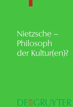 Sommer |  Nietzsche – Philosoph der Kultur(en)? | eBook | Sack Fachmedien