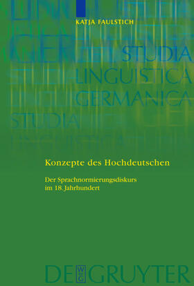 Faulstich |  Konzepte des Hochdeutschen | eBook | Sack Fachmedien